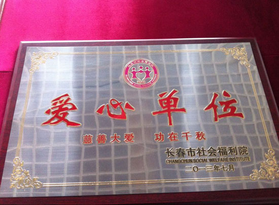 长春市社会福利院颁发给影视志愿服务小分队的牌匾1.jpg